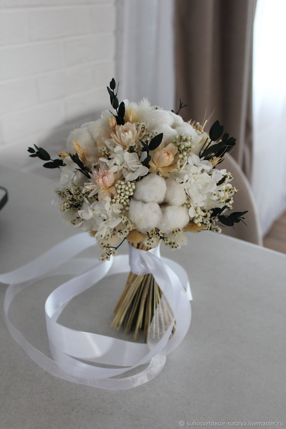 Свадебный букет из сухоцветов и стабилизированных цветов в интернет ...