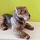 Estatuilla de perro Airedale Terrier de piedra natural anhidrita. Figurines. Kamnerezy-urala. Online shopping on My Livemaster.  Фото №2