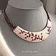 Necklace with red berries and branches from polymer clay. Necklace. AleksPolymer. Online shopping on My Livemaster.  Фото №2