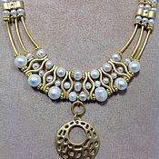 Украшения handmade. Livemaster - original item Set of pearls in the Oriental style mother of Pearl script.. Handmade.