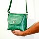 Women's bag 'alluring emerald-2'. Crossbody bag. J.P.-Handmade Designer Bags. My Livemaster. Фото №4