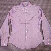 Винтаж: Рубашка/ безрукавка с жабо, 48/50 размер