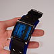 Men's wrist watch. Blue watch. Watches. FamilySkiners. My Livemaster. Фото №6