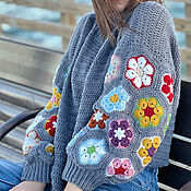 Одежда handmade. Livemaster - original item Jerseys: Crocheted sweater 