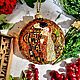 Christmas tree toy 'Based on Klimt Kiss', Christmas decorations, Novosibirsk,  Фото №1