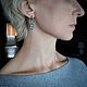 Серьги с аквамарином. Серьги классические. ЖуЖа_jewelry. Интернет-магазин Ярмарка Мастеров.  Фото №2