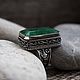 The Royal ring (ring) emerald 'silent night', Ring, Yaroslavl,  Фото №1