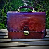 Сумки и аксессуары handmade. Livemaster - original item Men`s briefcase. Handmade.
