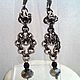 Chain maille earrings "Legita", brass, glass. Earrings. IVA rainbow art. Online shopping on My Livemaster.  Фото №2