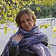 Палантин "Сиреневый туман". Палантины. Елена Вологдина (ЕВ). Интернет-магазин Ярмарка Мастеров.  Фото №2
