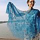 Openwork knitted shawl-cape for going to the theater, Shawls, Kazan,  Фото №1