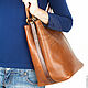 Женская кожаная сумка "Хлоя" коричневая. Классическая сумка. Кожинка. Ярмарка Мастеров.  Фото №4