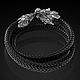 Браслет Дракон Уроборос. Браслет плетеный. Aventure.Jewelry. Интернет-магазин Ярмарка Мастеров.  Фото №2