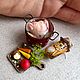 Заказать Кукольная миниатюра курица масштаб 1:12. Екатерина (miniaturehouse). Ярмарка Мастеров. . Кукольная еда Фото №3