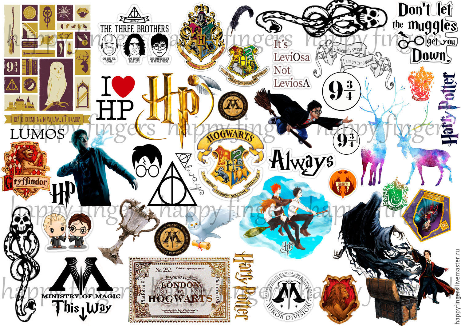 Buy Stickers "Harry Potter" Harry Potter Fantastic beasts 