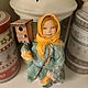 Заказать Ватная игрушка "Девочка со скворечником". Светлана Теницкая (sveten). Ярмарка Мастеров. . Елочные игрушки Фото №3