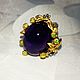 Order Ring 'Purple' with amethyst. SELENA. Livemaster. . Rings Фото №3