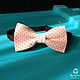 Tie Happiness / pink bow tie brown polka dot, Ties, Moscow,  Фото №1