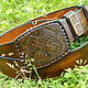 Men's belt,leather,handmade,for jeans, Straps, Kineshma,  Фото №1