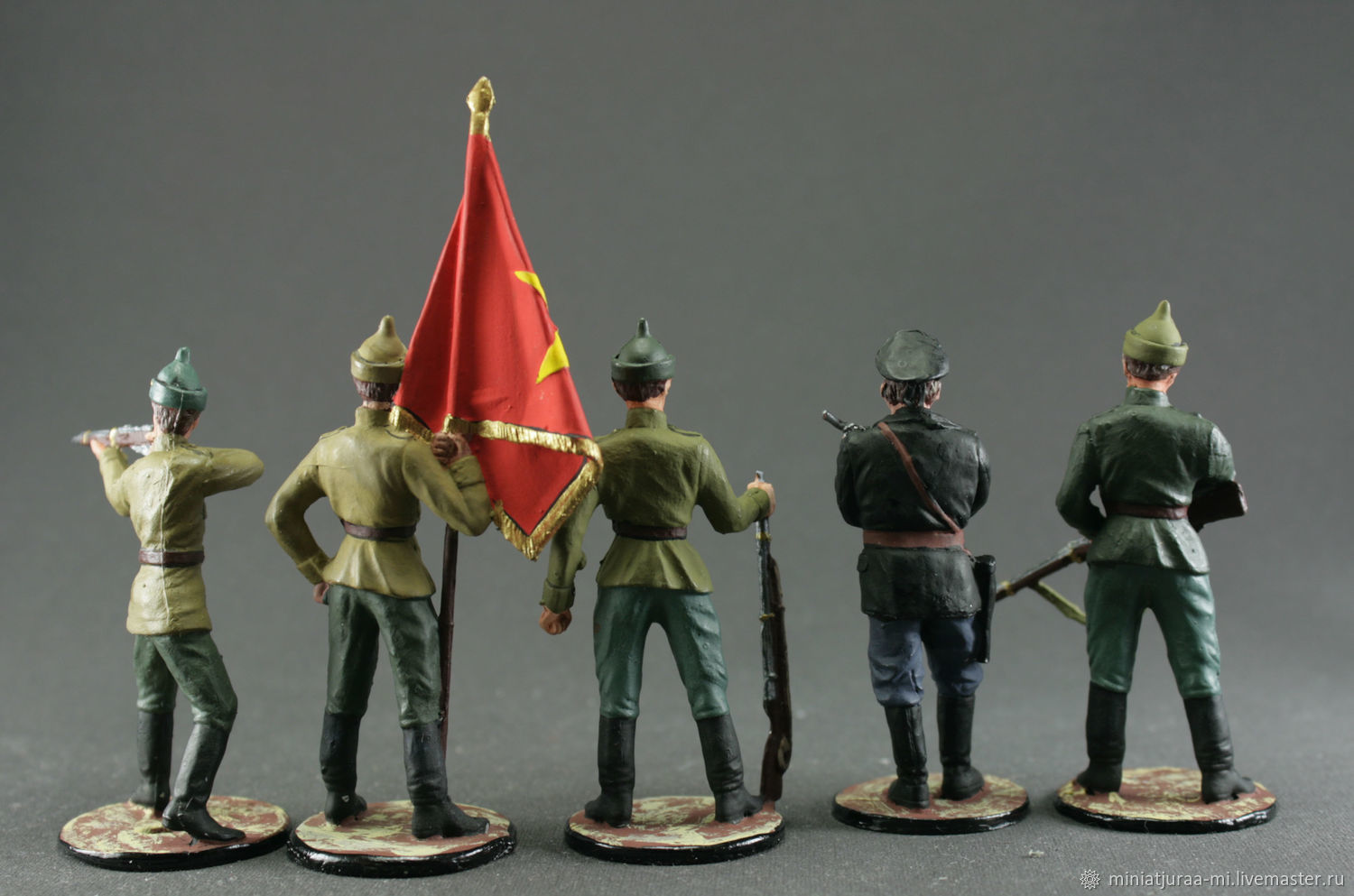 Fighter of the Red Army 54 mm Collection tin soldier dance figure 