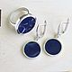 Jewelry set with blue enamel made of 925 SER0005 silver. Jewelry Sets. Sunny Silver. Online shopping on My Livemaster.  Фото №2