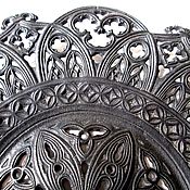 Винтаж handmade. Livemaster - original item 1946 Collectible Plate decor in the Gothic Style Kasli Cast iron. Handmade.