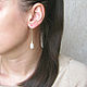 Swarovski Pearl Earrings long 'Swarovski Drops'gold, Earrings, Moscow,  Фото №1