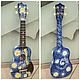 Заказать Укулеле "Звездная ночь" (сопрано)гавайская гитара 53 см. Guitar & Ukulele art Studio. Ярмарка Мастеров. . Укулеле (гавайская гитара) Фото №3