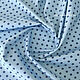 Хлопок Canclini "Улитка" на голубом 1062108. Ткани. Итальянские ткани. Ярмарка Мастеров.  Фото №4
