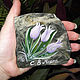 Regalo para el 8 de marzo con un Imán de piedra Tulipanes Flores. Magnets. Souvenirs from a stone (yashmamagnit). Online shopping on My Livemaster.  Фото №2