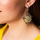 Luxury beryl earrings. Earrings. ukrasheniya-iz-naturalnyh-kamnej. Online shopping on My Livemaster.  Фото №2