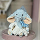 Слоник ручной работы, тедди слон. Тедди Зверята. MyTeddyStore. Ярмарка Мастеров.  Фото №5
