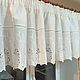 Linen lambrequin with lace. Curtains. Linen fantasy. My Livemaster. Фото №4