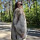 Пушистая шуба из натурального меха лисы с воротником. Шубы. Stylish mink. Ярмарка Мастеров.  Фото №5