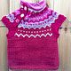 Knitted vest Malinka's (cashmere, Alpaca). Childrens vest. Olga Shuklina (OlgaShuklina). Online shopping on My Livemaster.  Фото №2