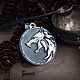 The Medallion Of The Witcher. Pendant wolf. The Witcher Netflx Nickel silver silver, Locket, Moscow,  Фото №1