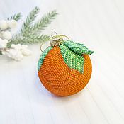 Сувениры и подарки handmade. Livemaster - original item Christmas toys: Christmas ball Juicy Tangerine. Handmade.