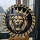 Заказать Картина "Лев Versace" круглая из смолы 40см. Изделия из эпоксидной смолы. Ярмарка Мастеров. . Картины Фото №3