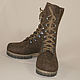 Order Brown boots-2 women's felted boots. MMwool (marinamol). Livemaster. . Boots Фото №3