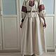 Order Dress Russian Slavic 'Darina' linen long. Kupava - ethno/boho. Livemaster. . Folk dresses Фото №3