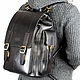 Men's leather backpack is 'Pathfinder' black. Men\\\'s backpack. Russian leather Guild. My Livemaster. Фото №6