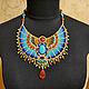Necklace in Egyptian style with carnelian. Necklace. Handmade jewelry - Ulyana Moldovyan. My Livemaster. Фото №6
