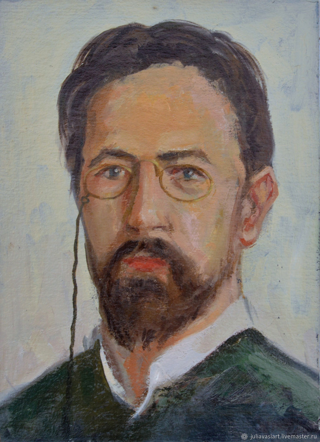 Картина маслом Чехов Антон Павлович / Chekhov Anton Pavlovich в ...