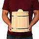 Wooden cedar tub with lid and yoke 5 l. Art.17089. Barrels and tubs. SiberianBirchBark (lukoshko70). My Livemaster. Фото №6