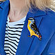 Order Brooch - bird 'Spotted Pardalot'. Coffeelena. Livemaster. . Brooches Фото №3