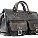 Leather travel bag Small black, Valise, St. Petersburg,  Фото №1