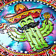 'Mexican cactus lime ' decorative plate. Decorative plates. Art by Tanya Shest. My Livemaster. Фото №4