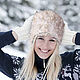 The felt tall fur hat is Curl, Caps, Lipetsk,  Фото №1