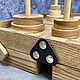 Деревянная игра Ханойские башни S. Настольные игры. Мастерская Старый Пень / Деревянные  игры. Ярмарка Мастеров.  Фото №7