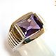 Amethyst. ' Sagittarius' men's ring with amethyst. Ring. Design jewelry. Online shopping on My Livemaster.  Фото №2